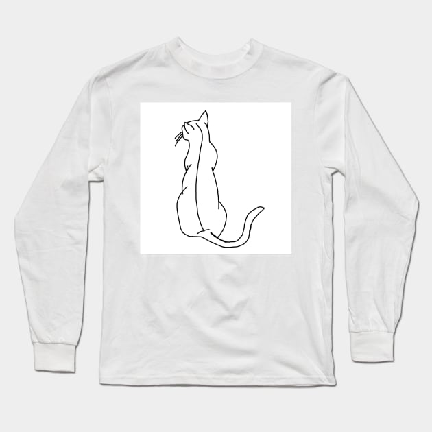 Cat Long Sleeve T-Shirt by Noamdelf06